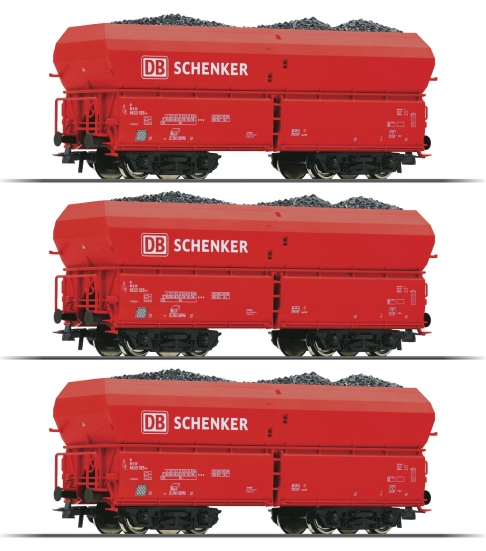 Roco 56339 H0 Selbstentladewagen, DB AG Schenker 3er-Set