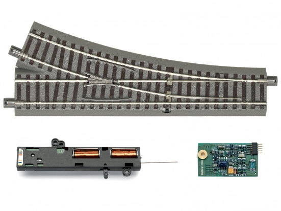 Roco 61141 H0 geoLine Digital Weiche rechts (61195+61196)