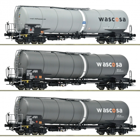 Roco 6600143 H0 Kesselwagen, Wascosa 3er-Set