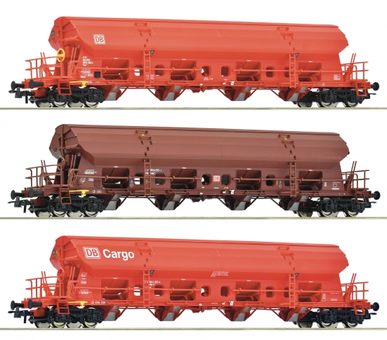 Roco 6600153 H0 Schwenkdachwagen, DB AG 3er-Set