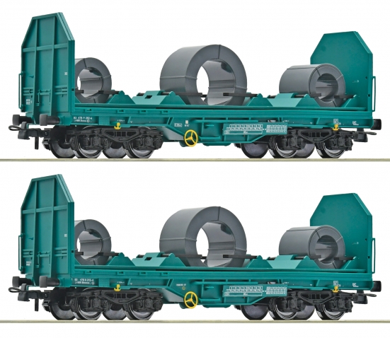Roco 6600181 H0 Coiltransportwagen, FS 2er-Set