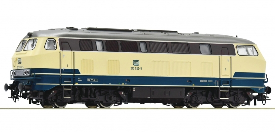 Roco 70760 H0 Diesellok BR 215, DB ozeanblau/beige