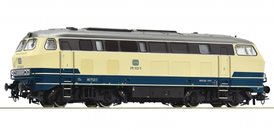 Roco 78761 H0 Diesellok BR 215, DB ozeanblau/beige "Digital+Sound" für AC~ Wechselstrom