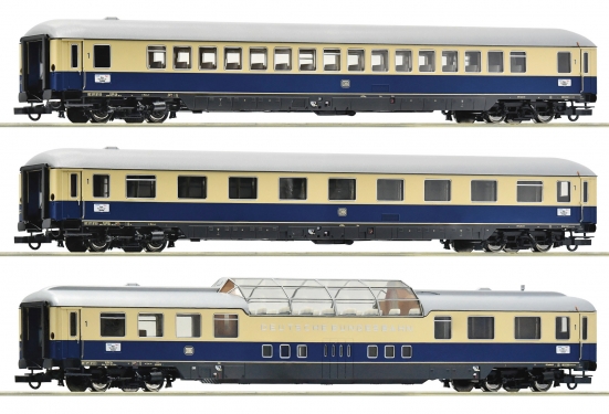 Roco 74048 H0 Schnellzugwagen „Rheinpfeil“ DB 3er-Set