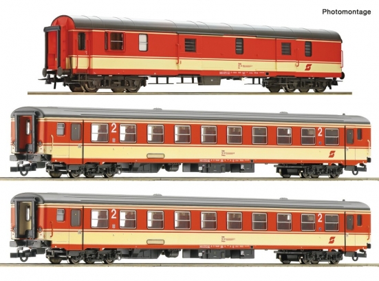 Roco 74052 H0 Reisezugwagen „E 712“, ÖBB 3er-Set