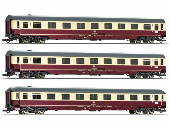 Roco 74095 H0 Schnellzugwagen, DB 3er-Set „Christoforus-Express“