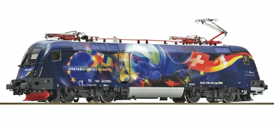 Preview: Roco 7500062 H0 E-Lok Rh 1116 „Fußball vereint Europa“, ÖBB