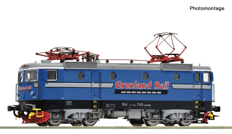 Roco 7520279 H0 E-Lok Rc4 1145, Grenland Rail, AC-Sound 