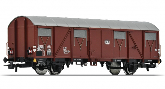 Roco 76616 H0 Gedeckter Güterwagen mit Schlussleuchten, DB