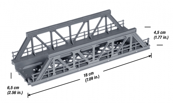 NOCH 21330 H0 Vorflut-Brücke 18cm