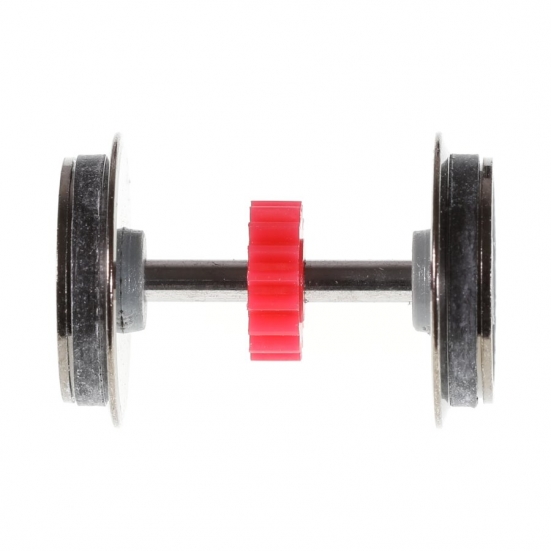 Preview: Roco 145435 Radsatz mit Zahnrad und Haftringe, 1,2 mm Spurkranz. Modelleisenbahn