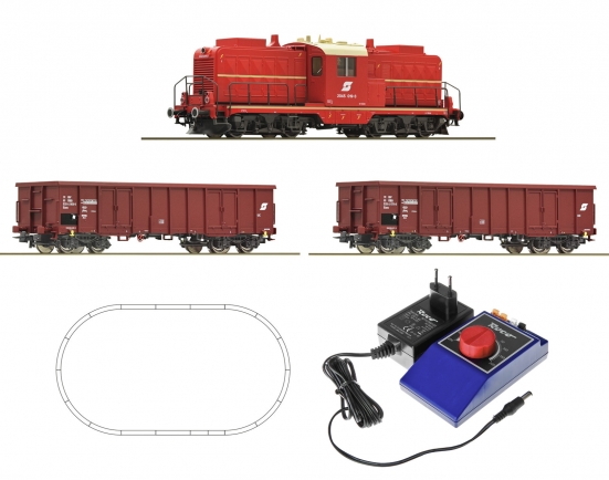 Roco 51334 H0 Analog Startset Diesellok Rh 2045 mit Güterzug , ÖBB
