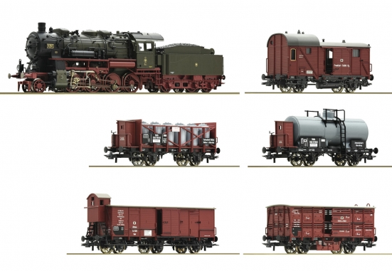 Roco 61480 H0 Preußischer Güterzug, K.P.E.V. 6er-Set