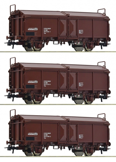 Roco 66178 H0 Schiebedachwagen, ÖBB 3er-Set