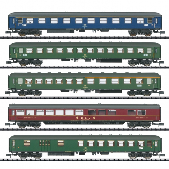 Minitrix 18471 N Schnellzugwagen, DB 5er-Set