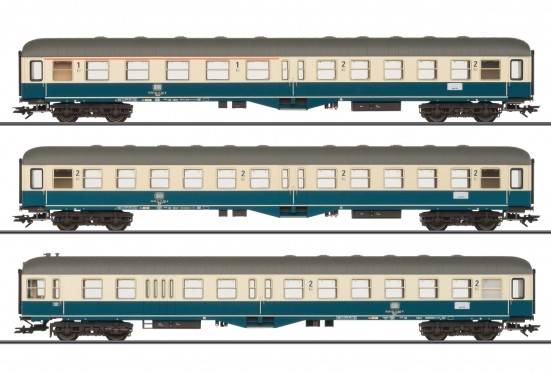 Trix 23127 H0 Reisezugwagen, DB 3er-Set