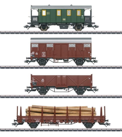 Trix 24140 H0 Güterwagen Nebenbahn, DB 4er-Set