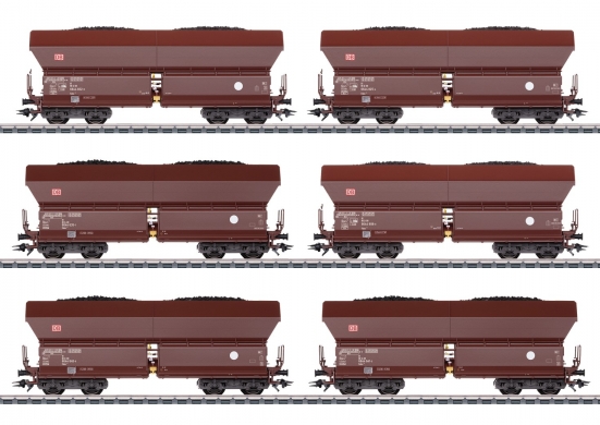 Trix 24182 H0 Selbstentladewagen Falns 182, DB AG 6er-Set