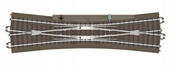 Trix 62720 H0 C-Gleis Schlanke DKW 12°