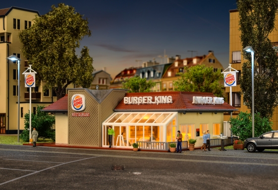 Vollmer 43632 H0 Burger King Schnellrestaurant