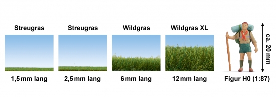 Preview: NOCH 07117 Wildgras Wiese, 9 mm, 50g Beutel