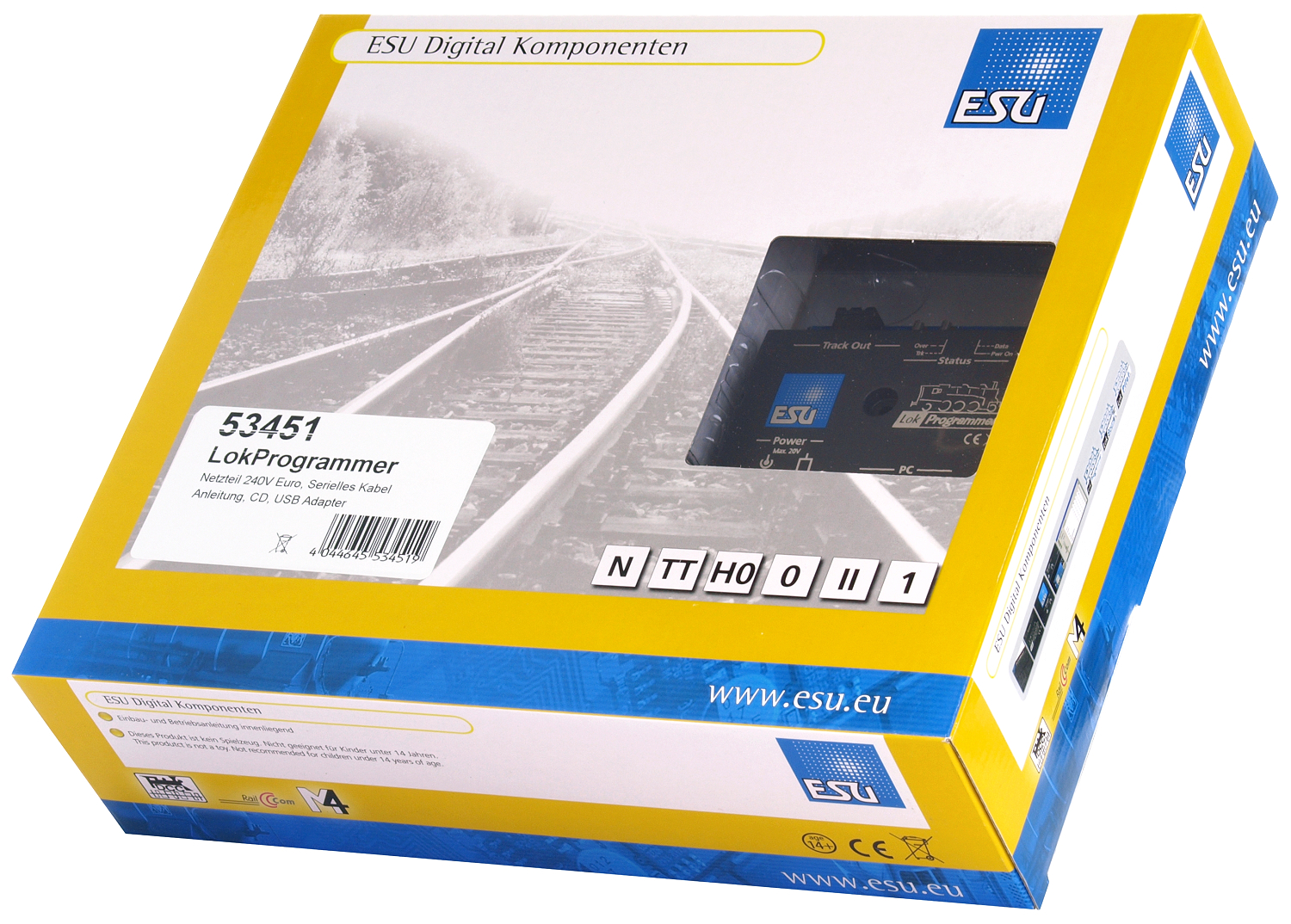 Hoop van atleet Verdeel Erlebniswelt-Modellbahn - ESU 53451 Lokprogrammer mit USB Adapter
