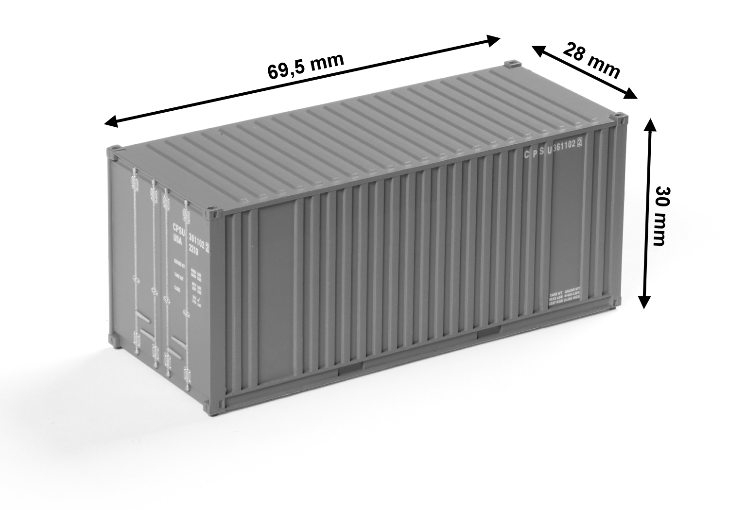 Walthers H0 Container 40 Piede Evergreen 8202 Neu 
