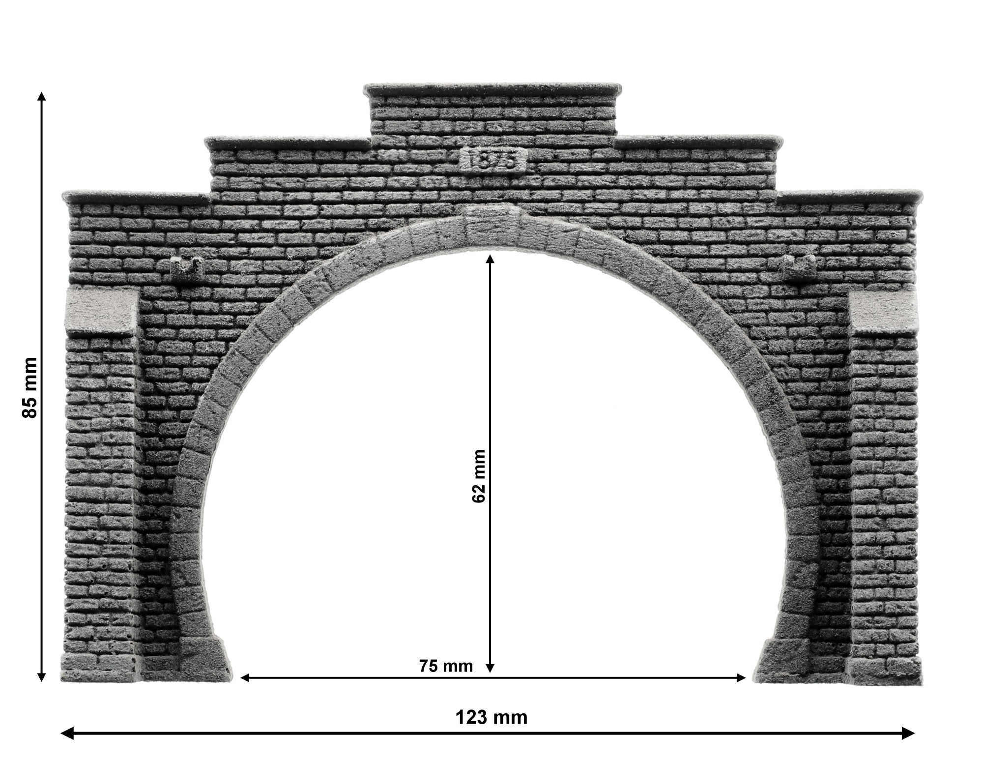 NOCH 34840 N ICE-Tunnel-Portal 2-gleisig 12,5 x 10 cm                     #55428
