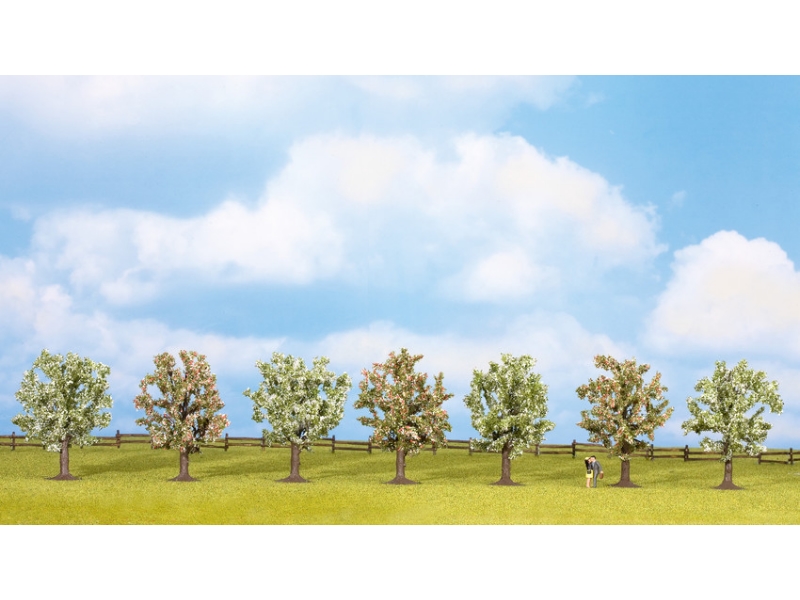 NOCH Obstbaum Blühend - Modellbaum 7,5cm, Für Modellbahn & Diorama