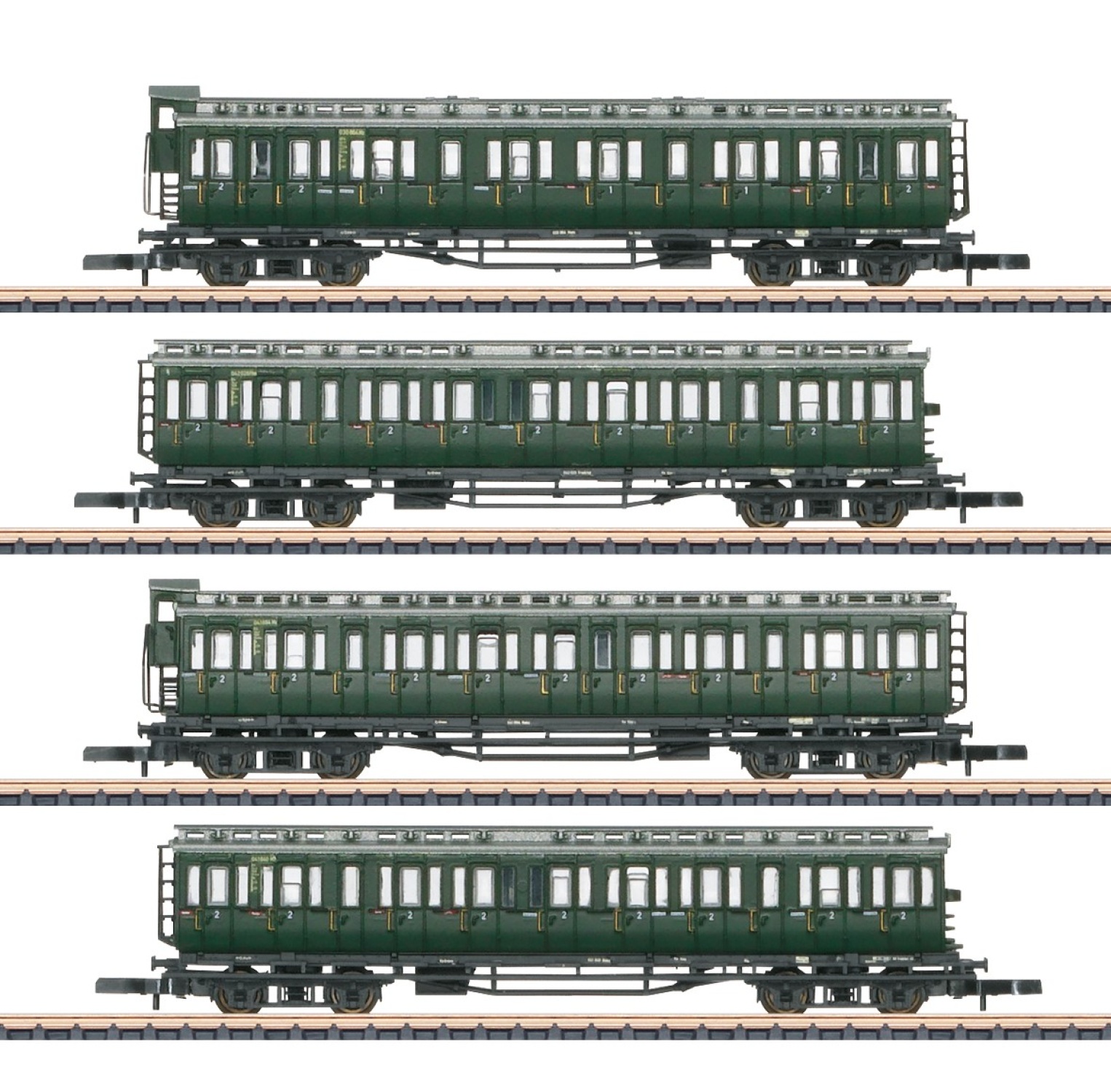 Märklin 87565 Spur Z Reisezugwagen, DB 4er-Set 