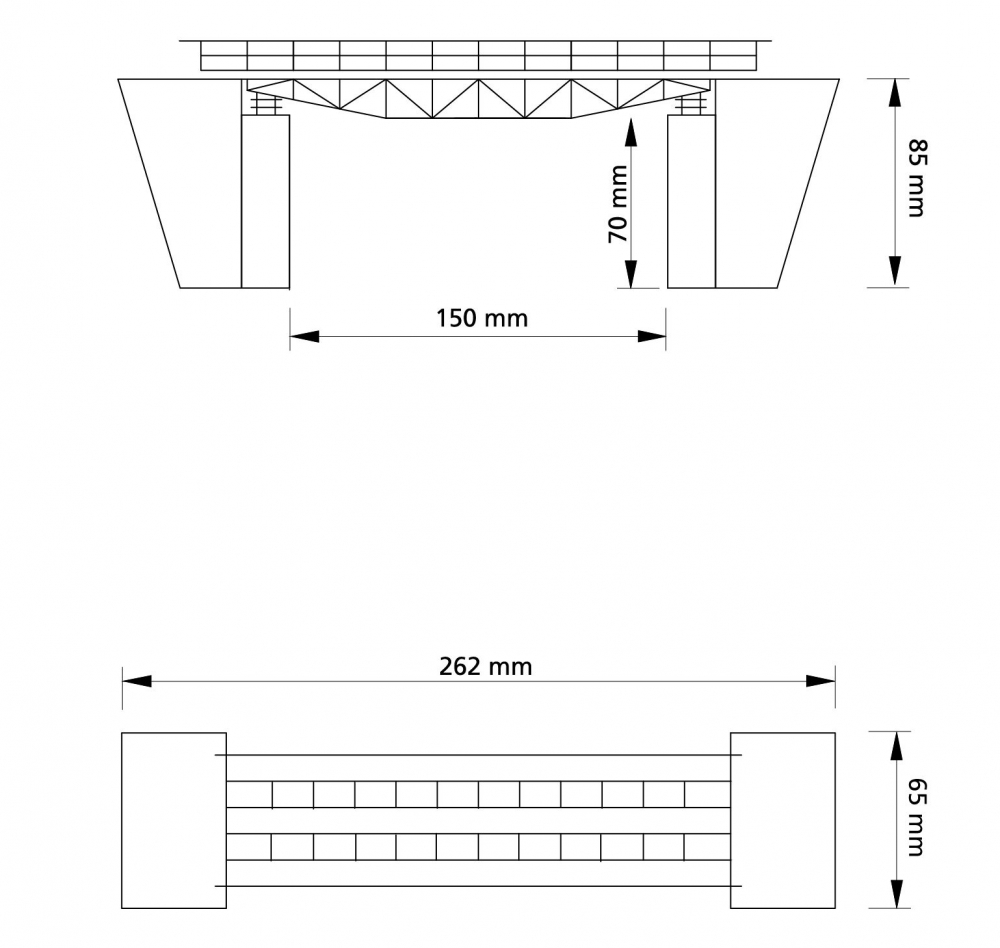 Auhagen 11365 H0 Fachwerkbrücke