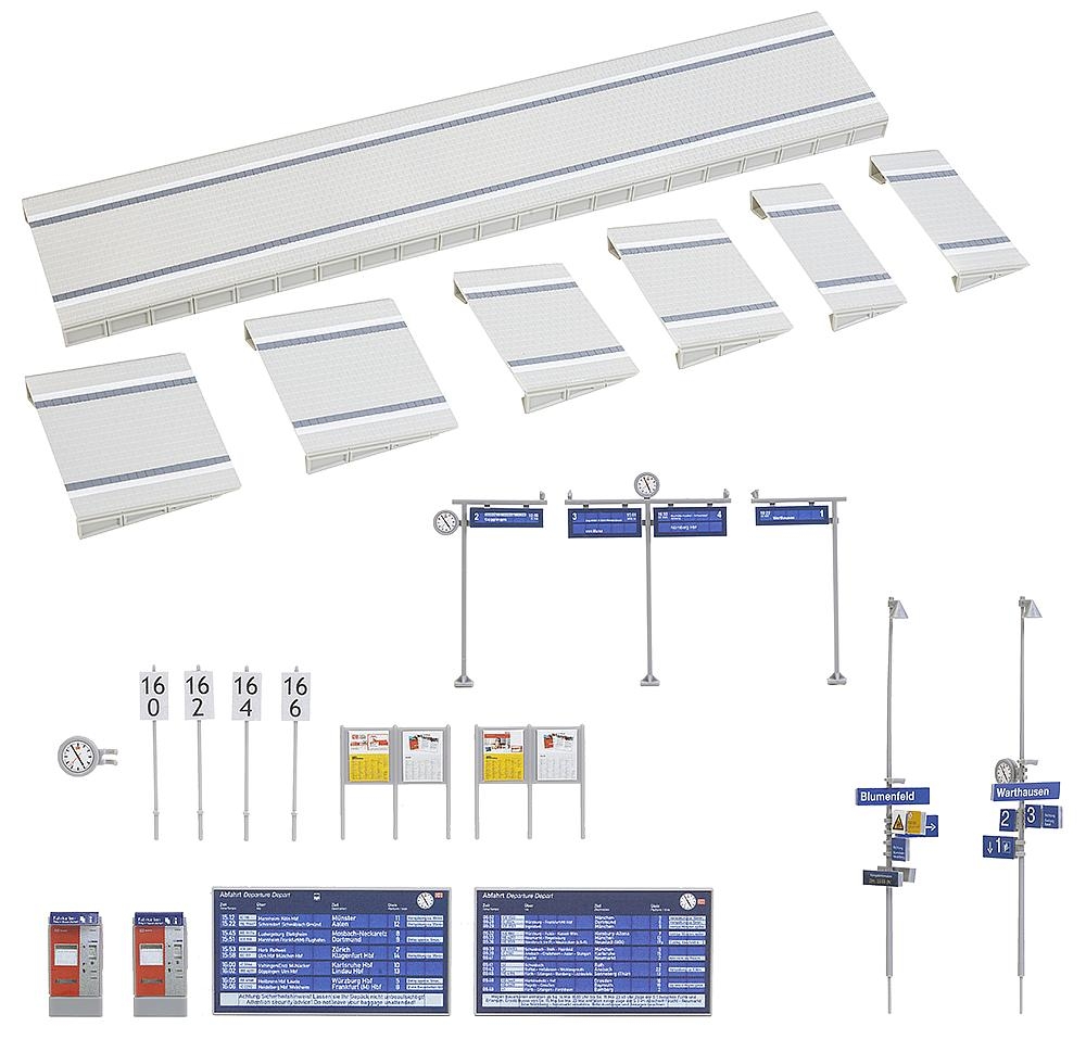 FALLER 120202 H0 Moderner Bahnsteig mit Zubehör