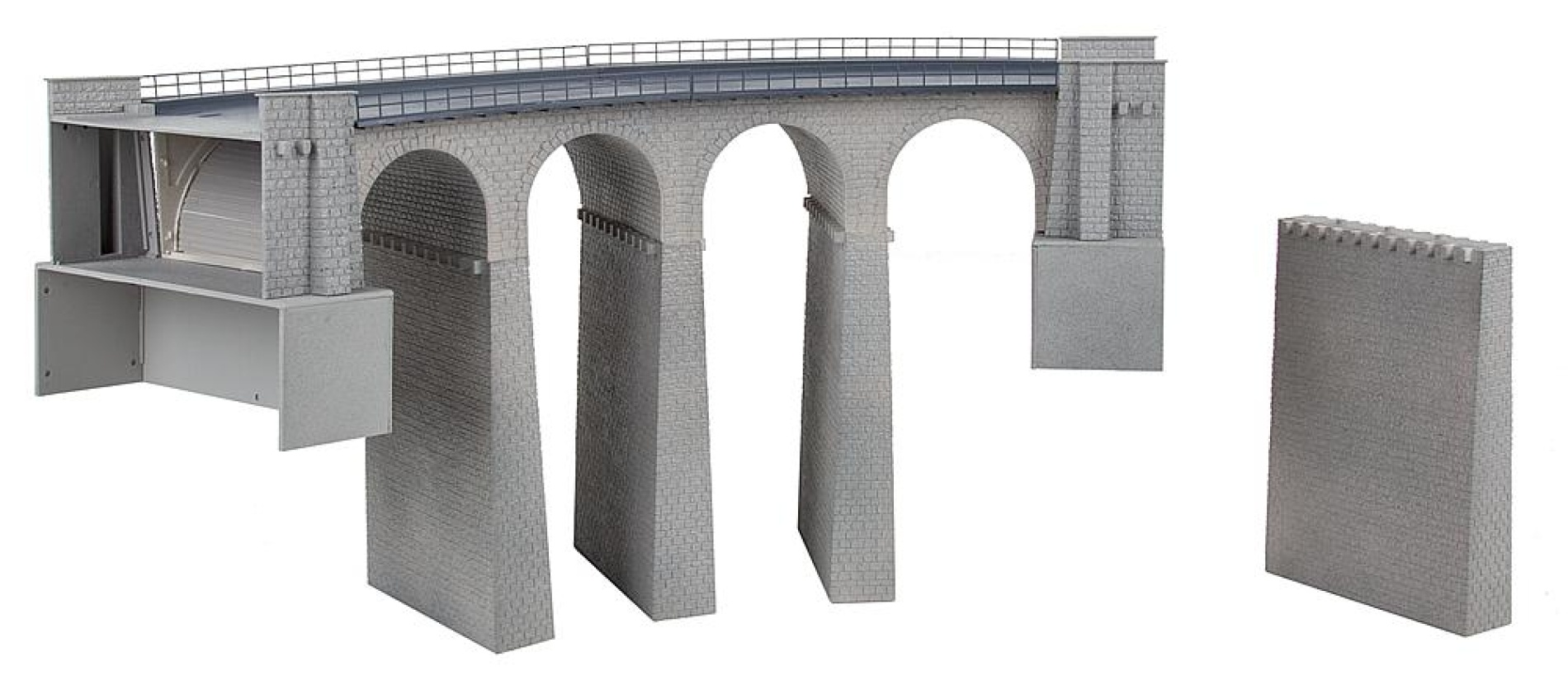 FALLER 120466 H0 Viadukt-Set, 2-gleisig, gebogen 