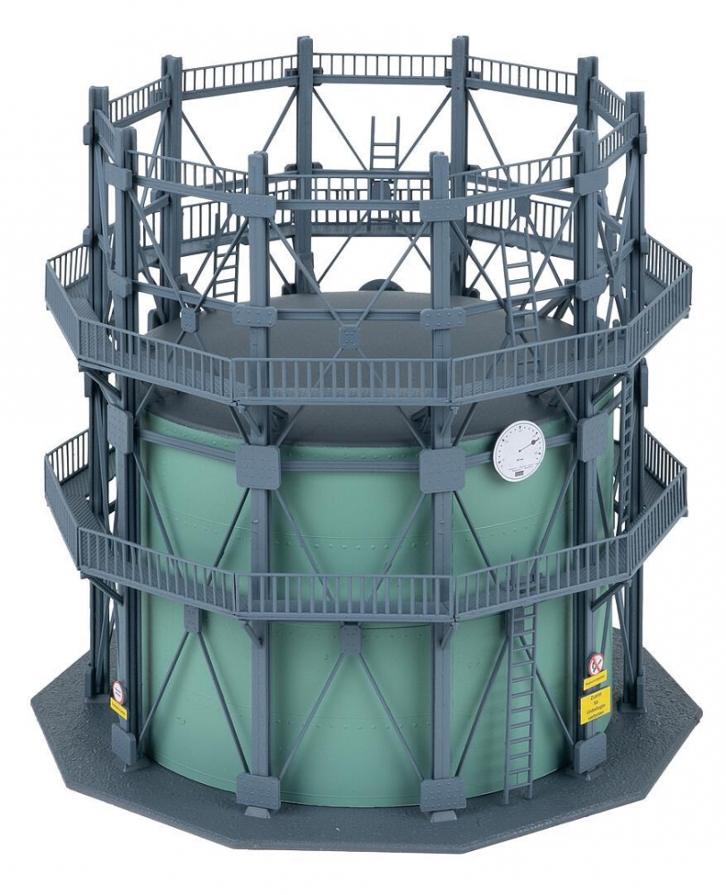 FALLER 130157 H0 Gasometer mit Rohrleitungen