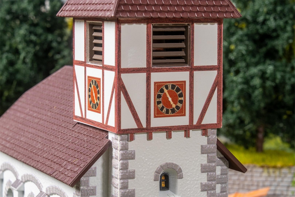 FALLER 130679 H0 Dorfkirche mit Kirchhof