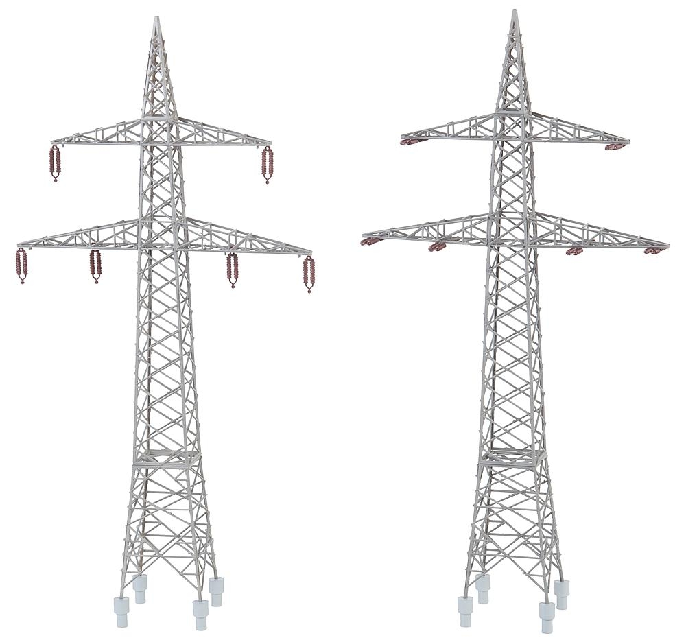 FALLER 130898 H0 2 Freileitungsmasten (100 kV)