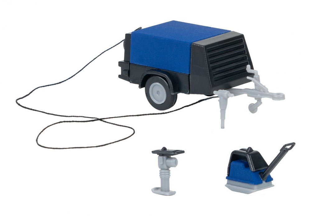 FALLER 180693 H0 Bauarbeiter mit Kompressor
