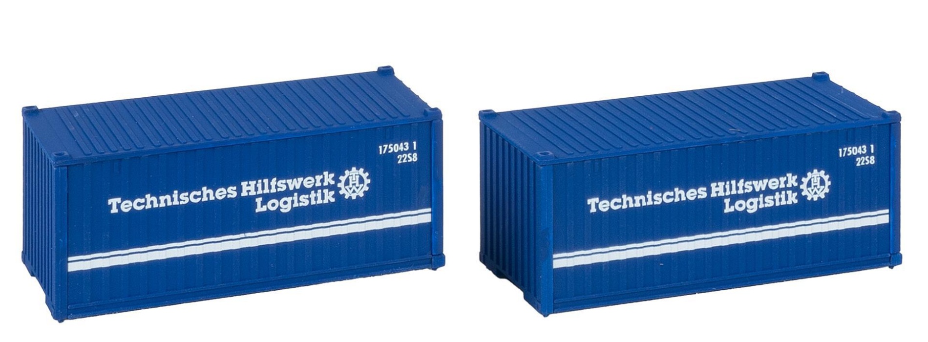 FALLER 182005 H0 20' Container THW, 2er-Set 