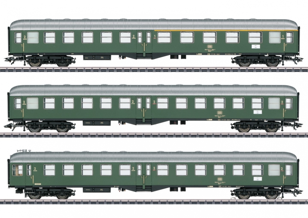 Märklin 43120 H0 Reisezugwagen „Mitteleinstiegswagen“, DB 3er-Set