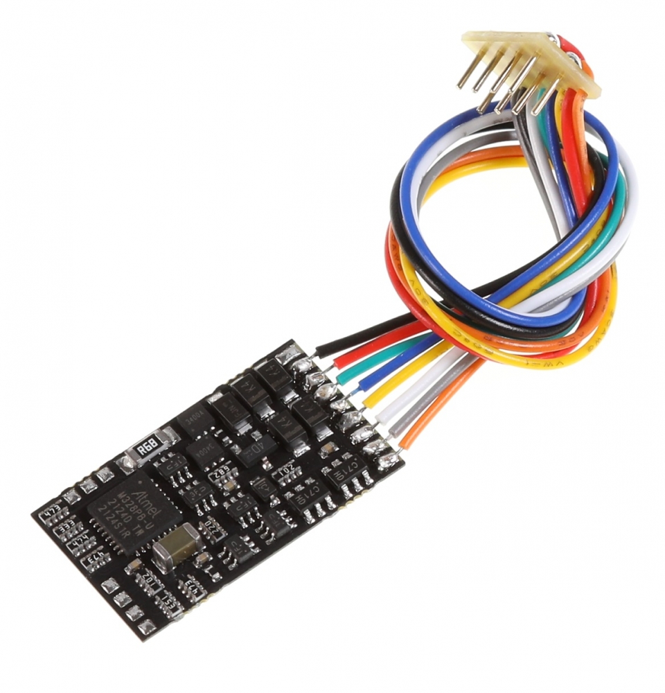 2 Piece Appel lokdecoder Version 2020 DCC/mm 8-pol NEM652 Plug 