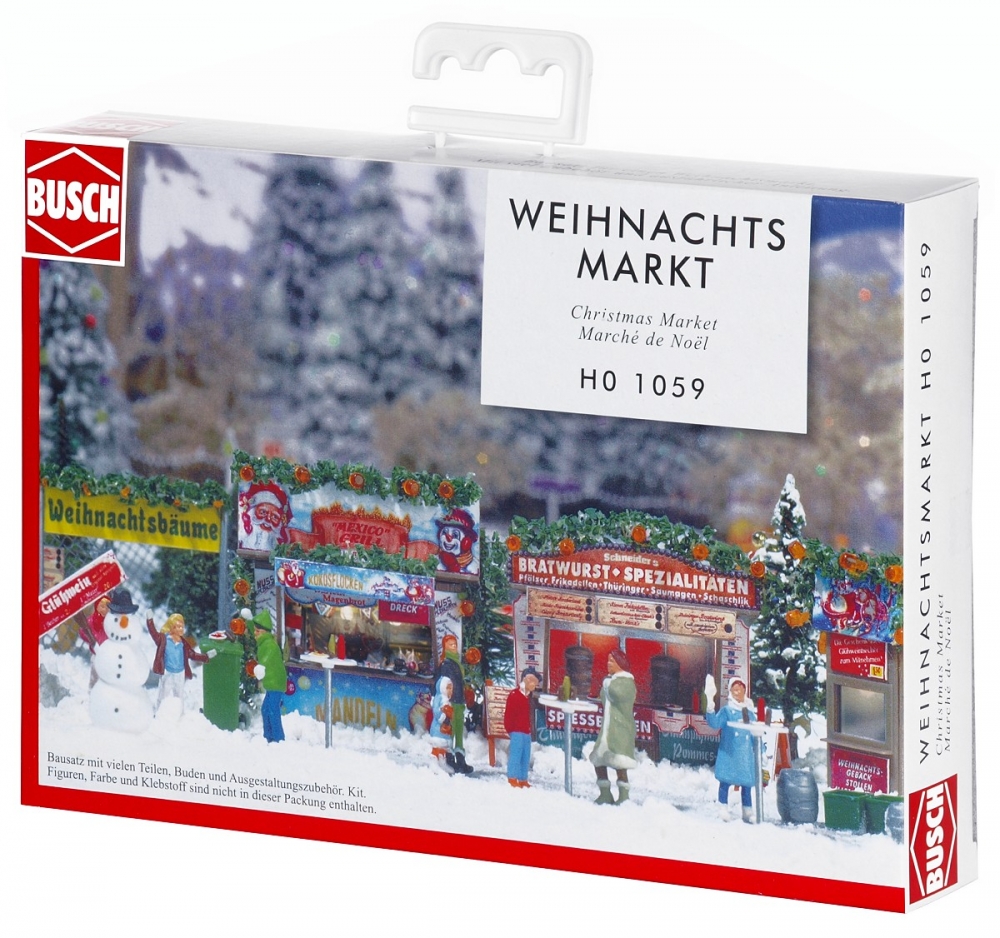 BUSCH 1059 H0 Weihnachtsmarkt