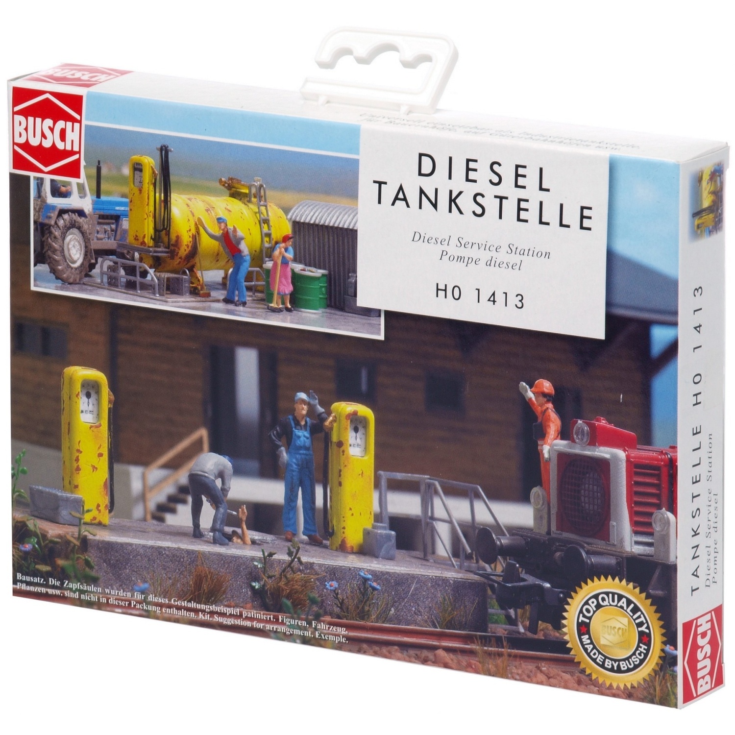 BUSCH 1413 H0 Diesel-Tankstelle 