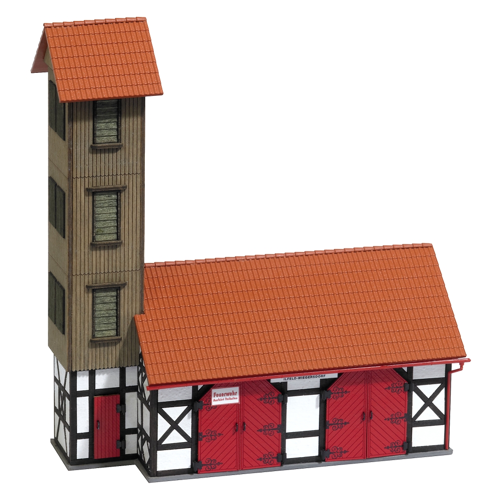 BUSCH 1452 H0 Feuerwehr Gerätehaus