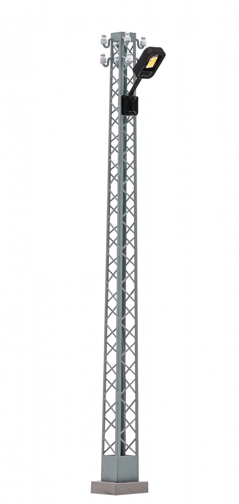 BUSCH 4186 H0 Gittermastleuchte (weiß)