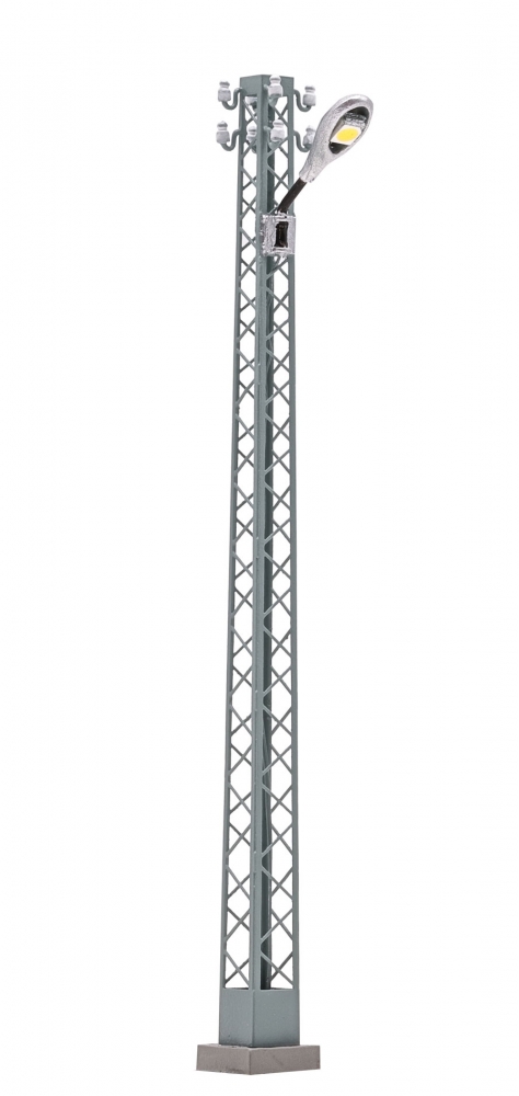 BUSCH 4187 H0 Gittermastleuchte (weiß)