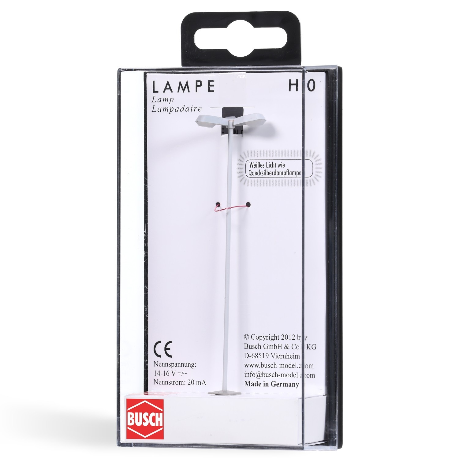 BUSCH 4199 H0 Platzleuchte AEG „Koffer 70“ 