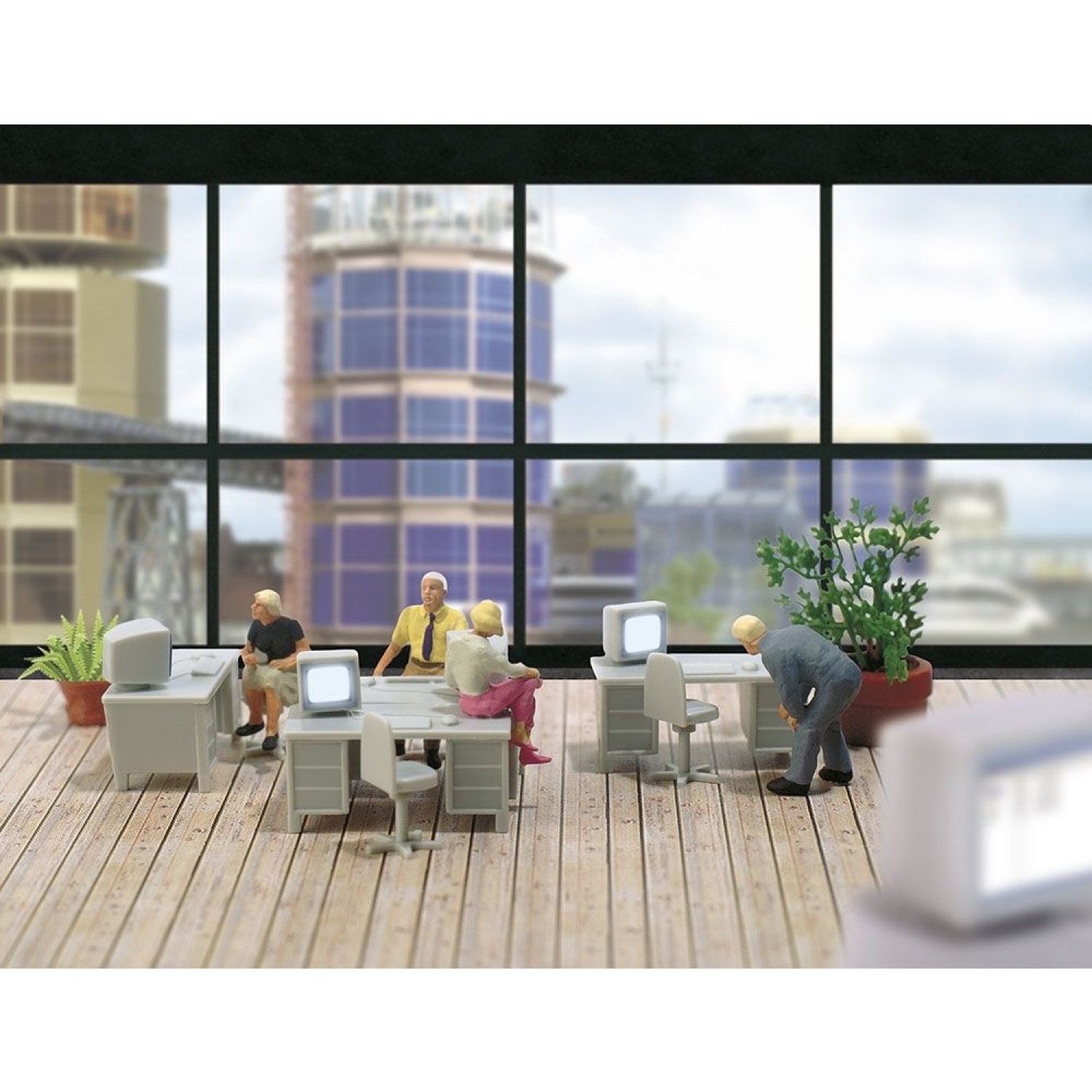 BUSCH 5402 H0 PC Büro-Set 
