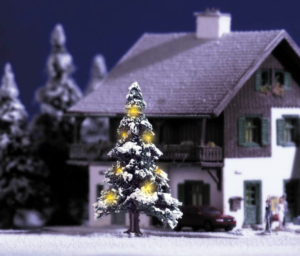 BUSCH 5410 N/TT Weihnachtsbaum mit LED-Beleuchtung
