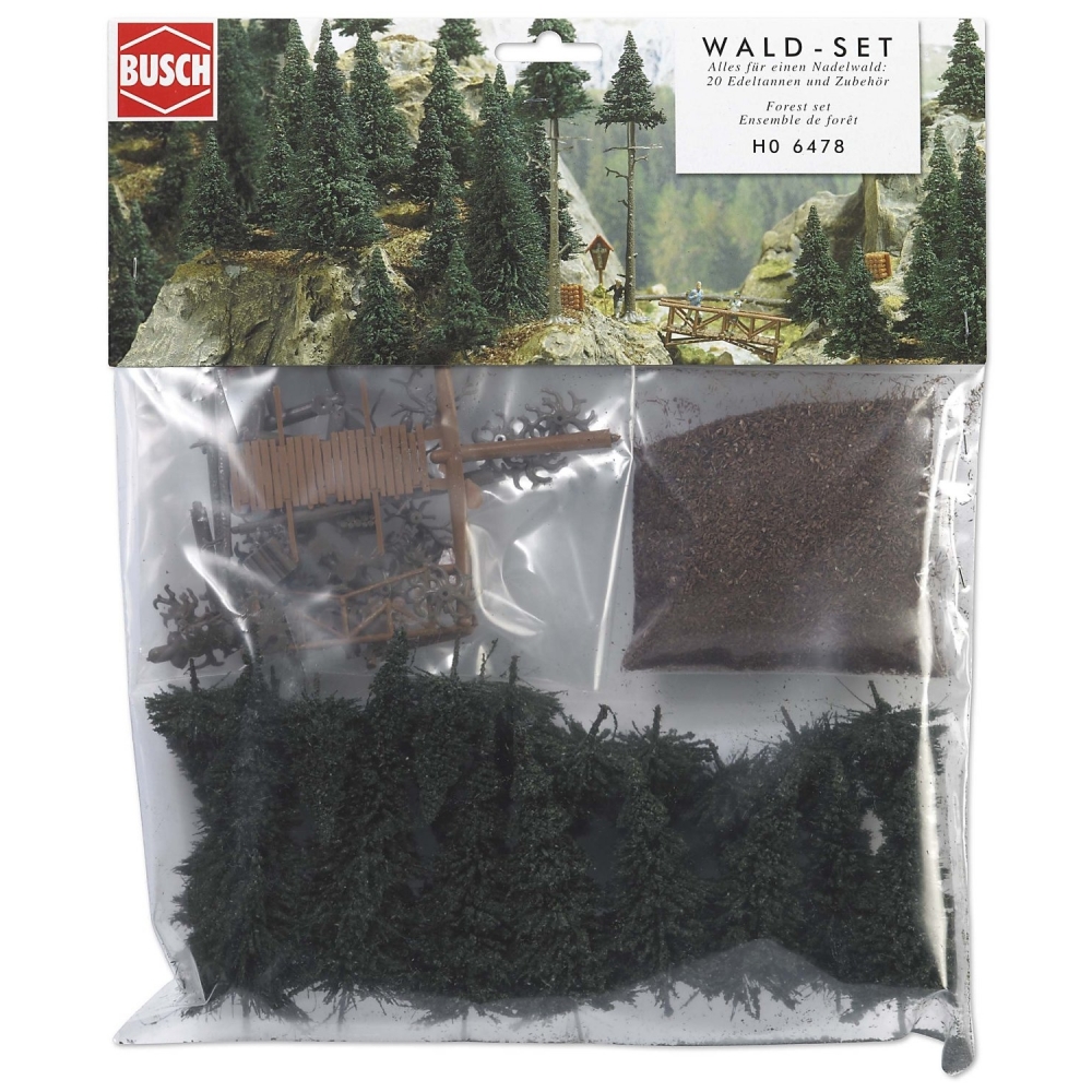 BUSCH 6478 H0 Wald-Set