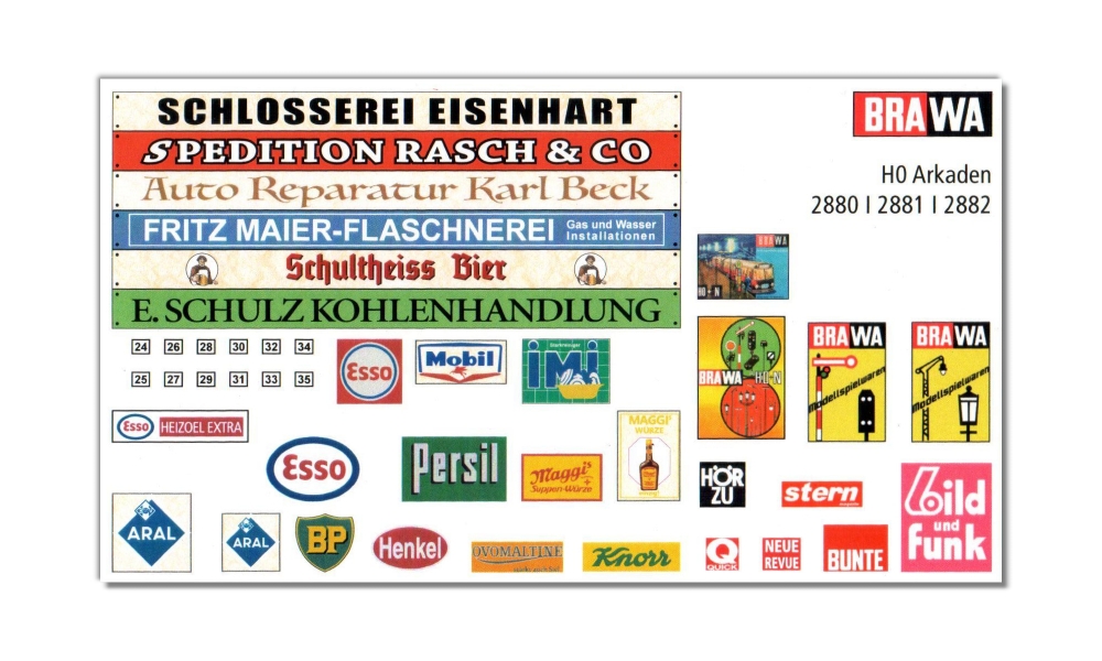 BRAWA 2882 H0 Arkaden geschlossen